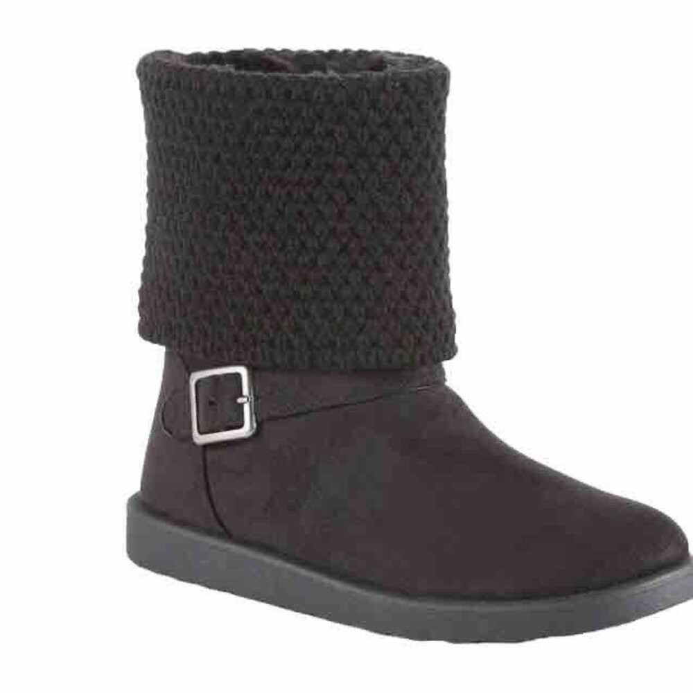 Joe Boxer Womens SOPHIA Fashion Boot Soft & Warm Faux Fur Lining Black Size 8